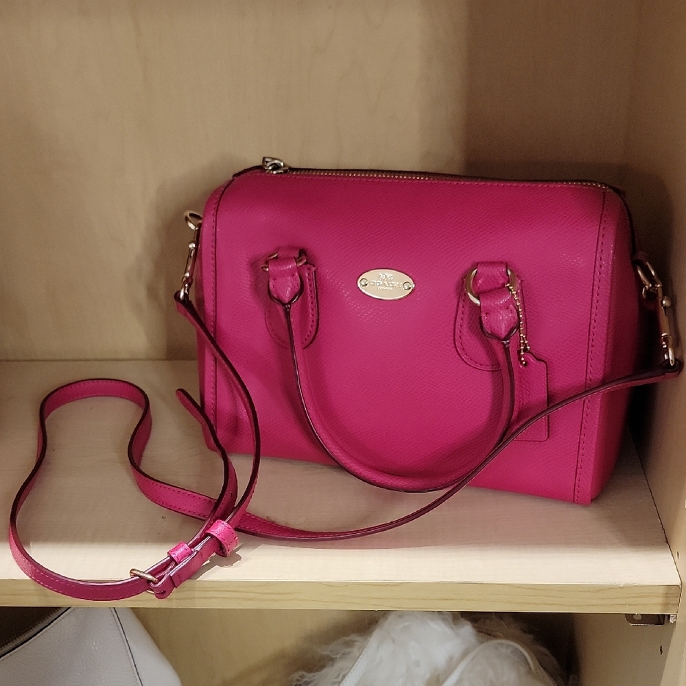 Pink Leather Handbag
